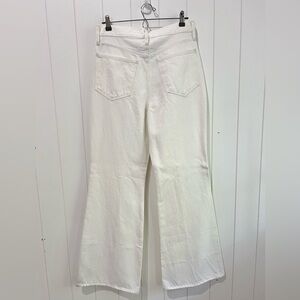 Madewell Baggy Flare High Rise  Denim Jeans Size 28 Ivory